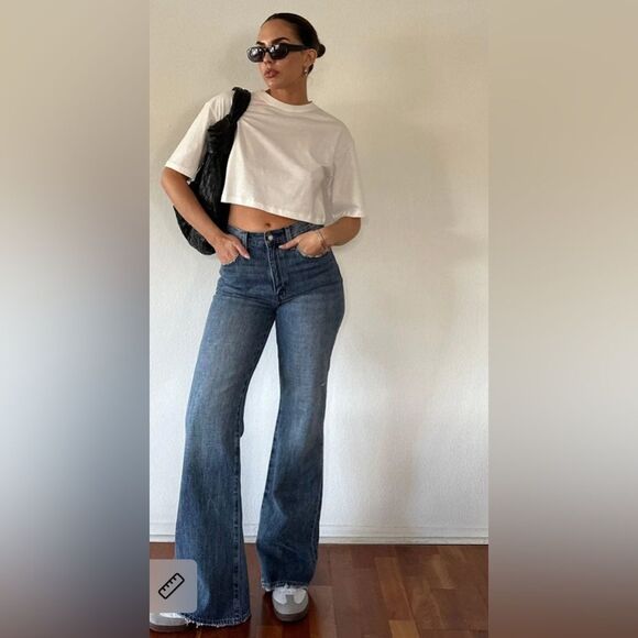 Revolve Pistola Stevie High Waist Flare Jeans in the color Seneca. 29 - Picture 13 of 13